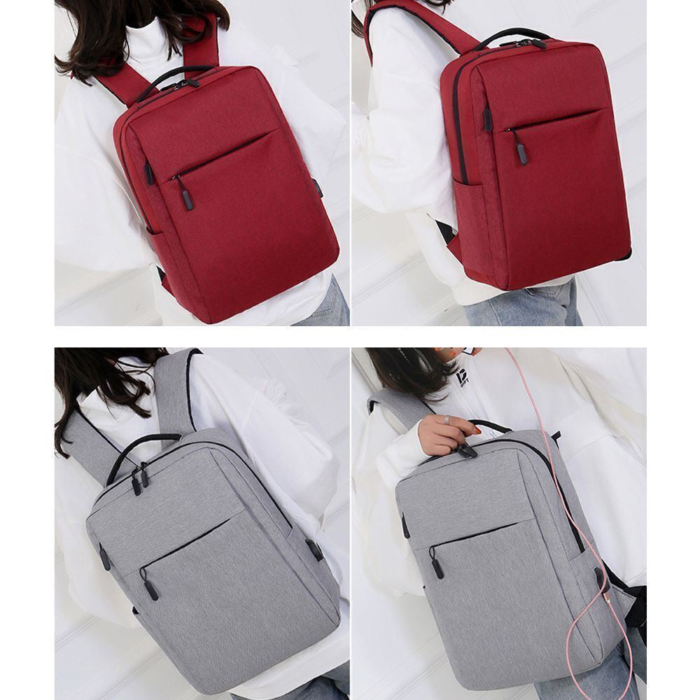 Mens Women Laptop Backpack Waterproof USB Rucksack Travel School Shoulder Bag