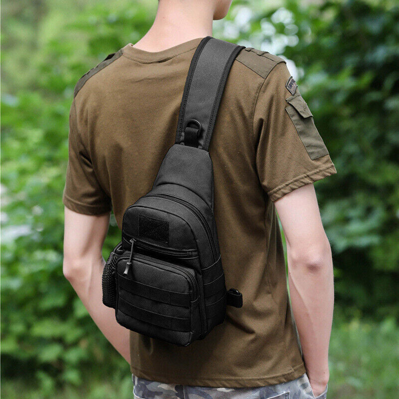 Men Small Chest Bag Pack Travel Sport Shoulder Sling Backpack Cross Body Outdoor