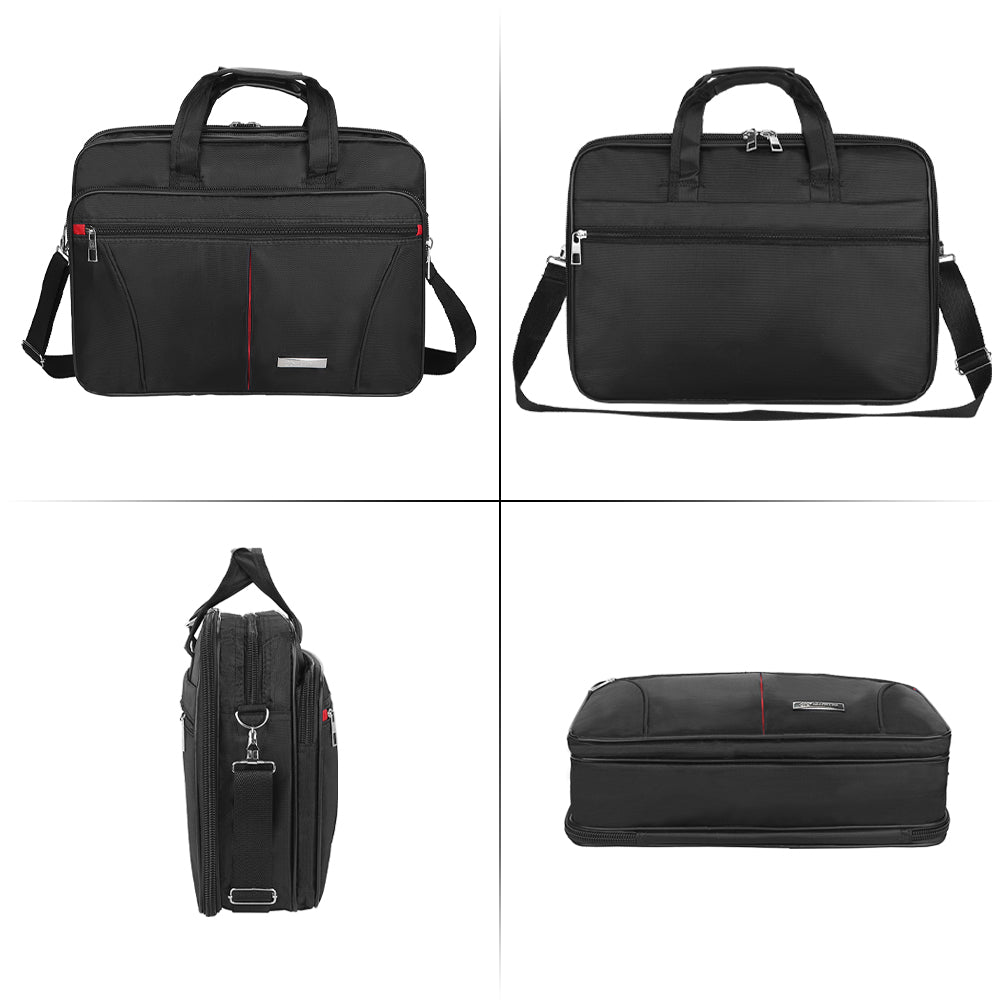 Men Briefcase Waterproof Padded Laptop Work Case Business Travel Shoulder Bag