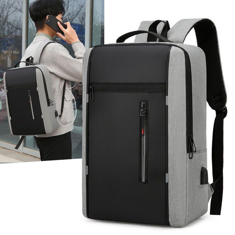 Large Backpack Waterproof Men Women Unisex Travel Laptop Bag USB School