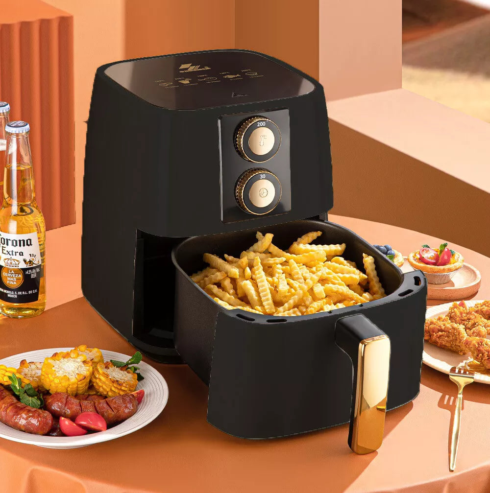 Air Fryer Oven Cooker 5L Kitchen Oil Free Healthy Food Frying Black