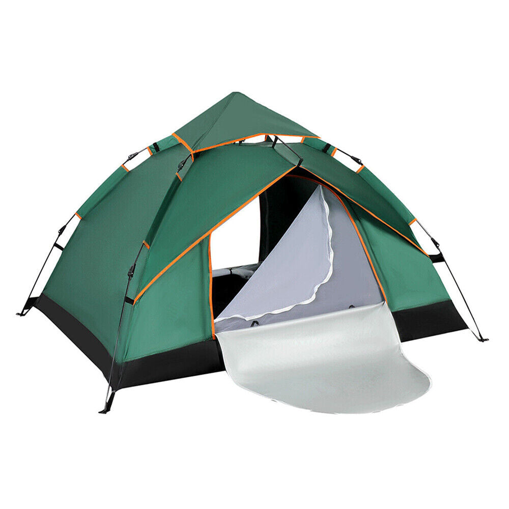 4-5 Man Automatic Instant Double Layer Pop Up Camping Tent Waterproof Outdoor UK