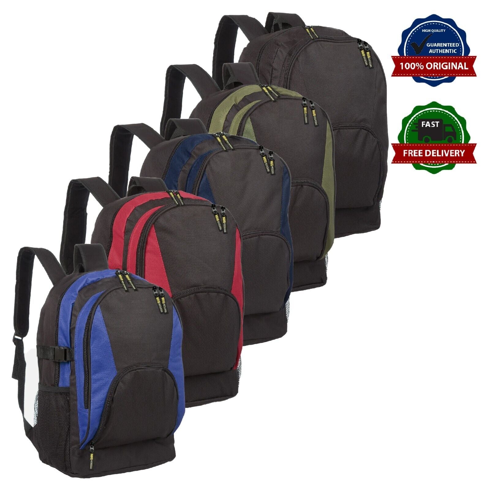 Mens Large Backpack Rucksack Bag - SPORTS TRAVEL SCHOOL HIKING WORK CAMPING BAGS