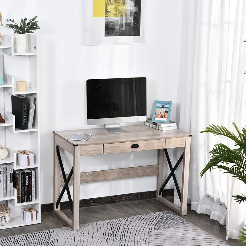 Pocola Solid Wood Base Computer Desk