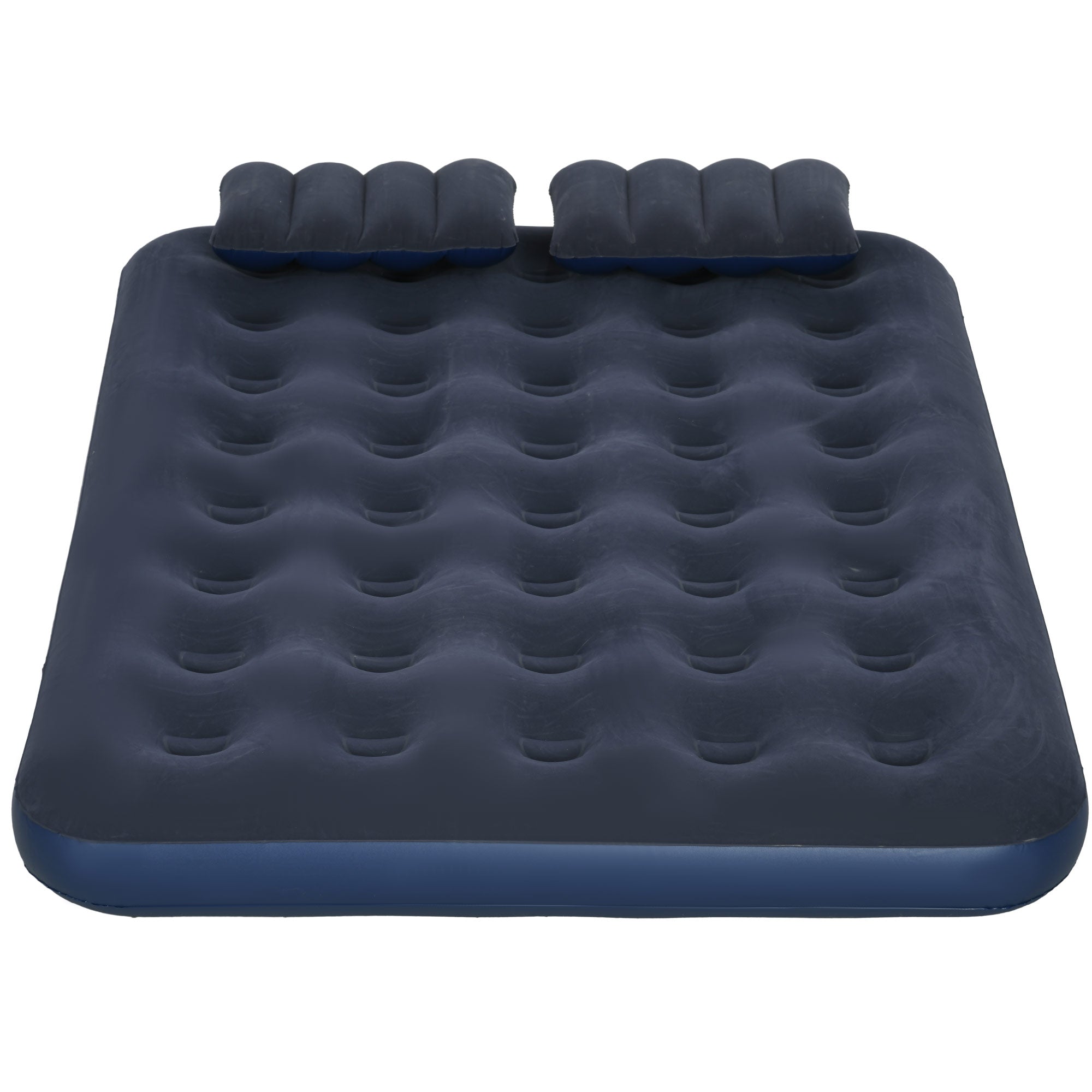 Air Bed with 2 Pillows, Inflatable Mattress, Blue