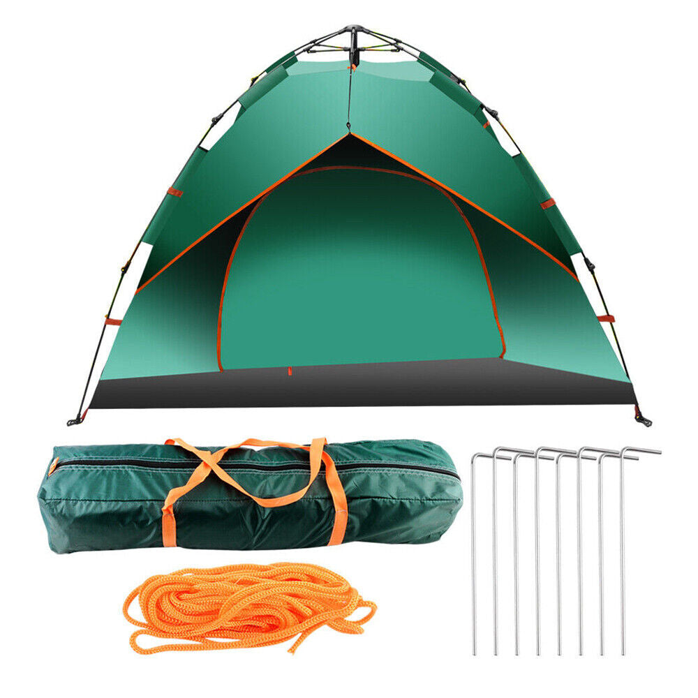 4-5 Man Automatic Instant Double Layer Pop Up Camping Tent Waterproof Outdoor UK