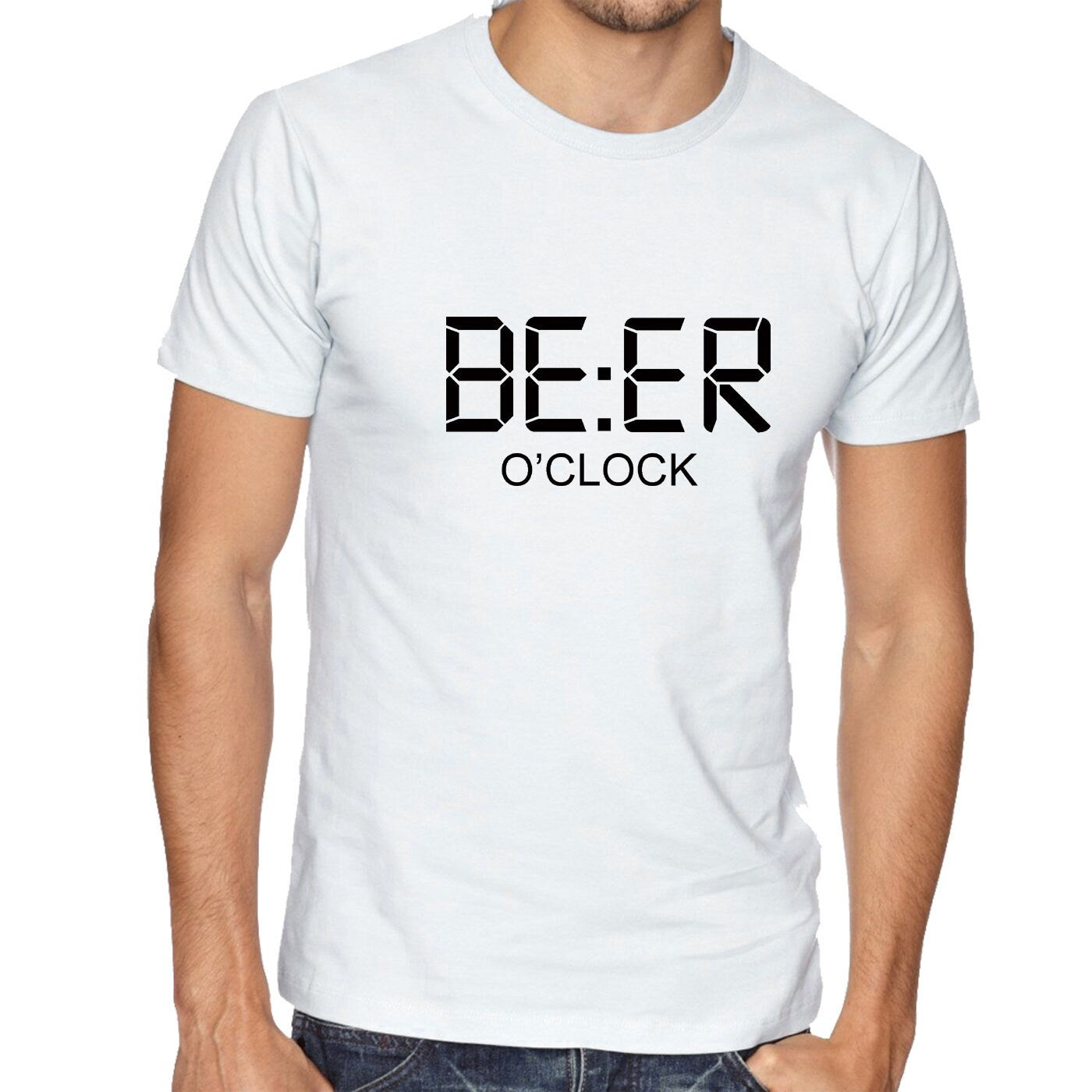 Beer o clock t shirt tshirt t-shirt tee shirt gift for beer lovers mens present birthday idea joke novelty funny unisex xmas