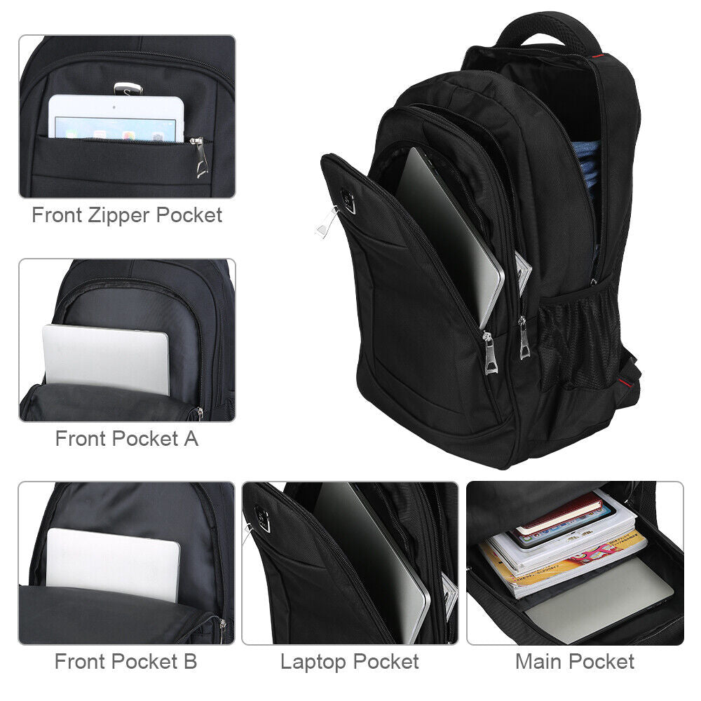 40L Men Women Laptop Large Waterproof Travel Hiking School Bag