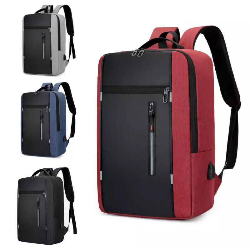 Large Backpack Waterproof Men Women Unisex Travel Laptop Bag USB School