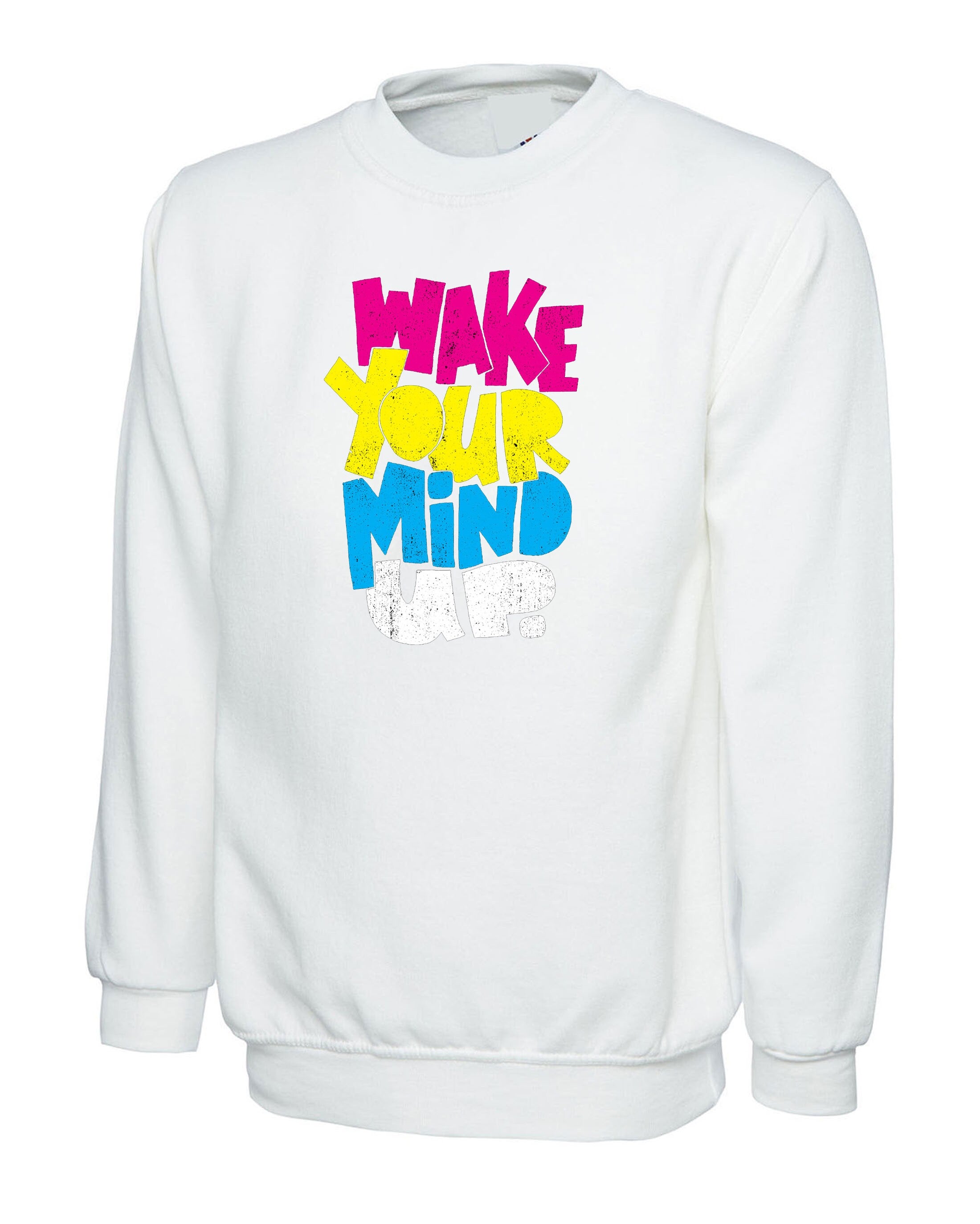 Wake your mind up Sweatshirt sensible Sweatshirt Jumper Sweater Shirt mind games, use your mind, Unisex Long Sleeve Jumper Birthday Gift