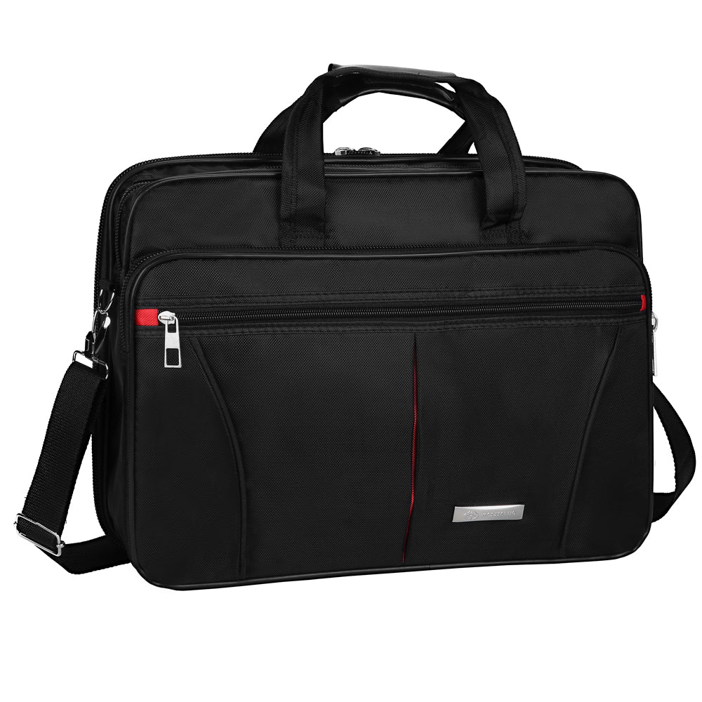 Men Briefcase Waterproof Padded Laptop Work Case Business Travel Shoulder Bag