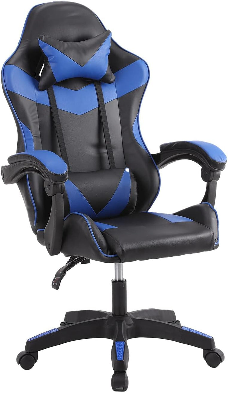 Heavy Duty Gaming Reclining Racing Chair PU Leather Swivel PC Game Desk Chair