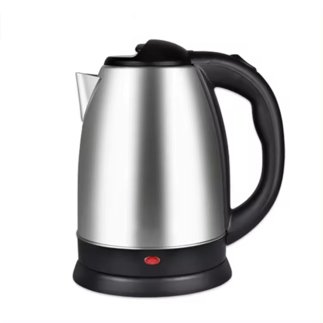 Electric Kettle Stainless Steel Cordless Jug 1.8L Overheat Protection - 1500W UK