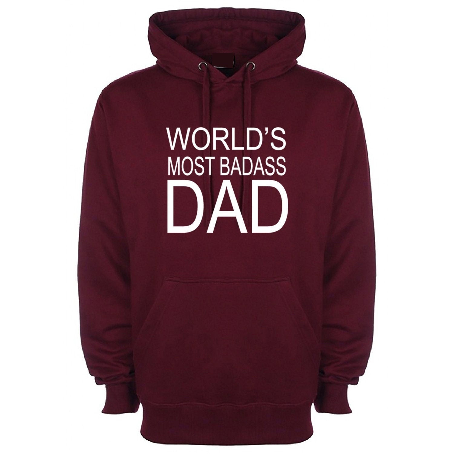 World's most badass dad hoodie hoody hood hooded gift idea for dad daddy father's day grandad birthday anniversary christmas xmas