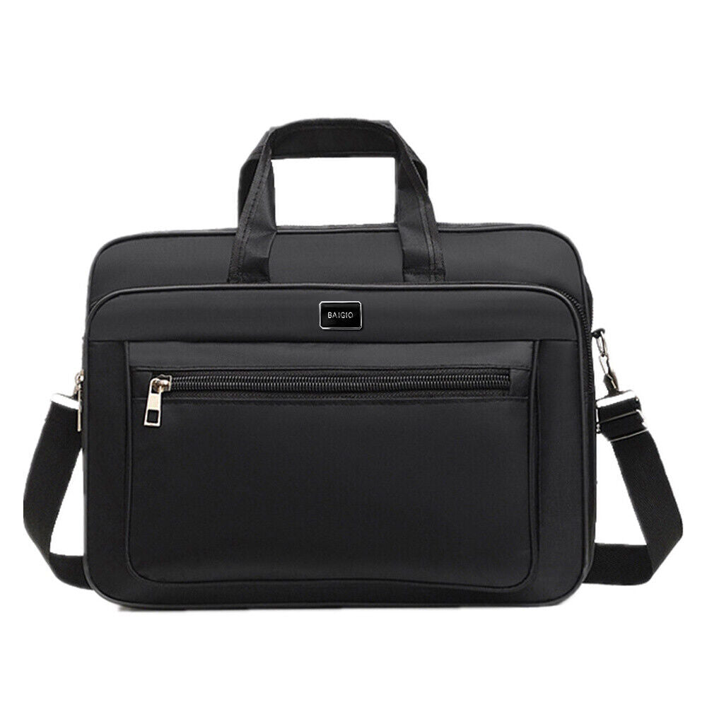 Men Shoulder Messenger Bag Waterproof Travel Business Work Laptop Bag Briefcase