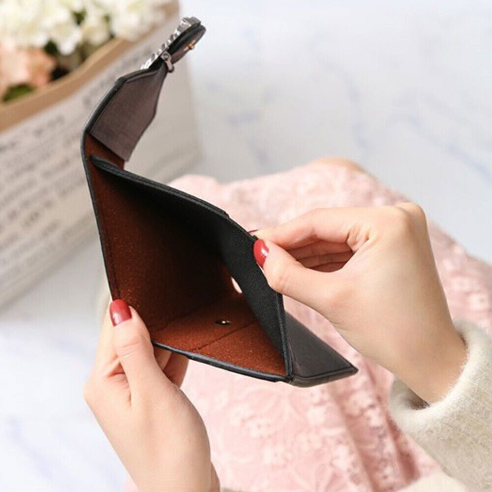 Women Short Small Money Purse Wallet Ladies Leather Folding Coin Card Holder UK