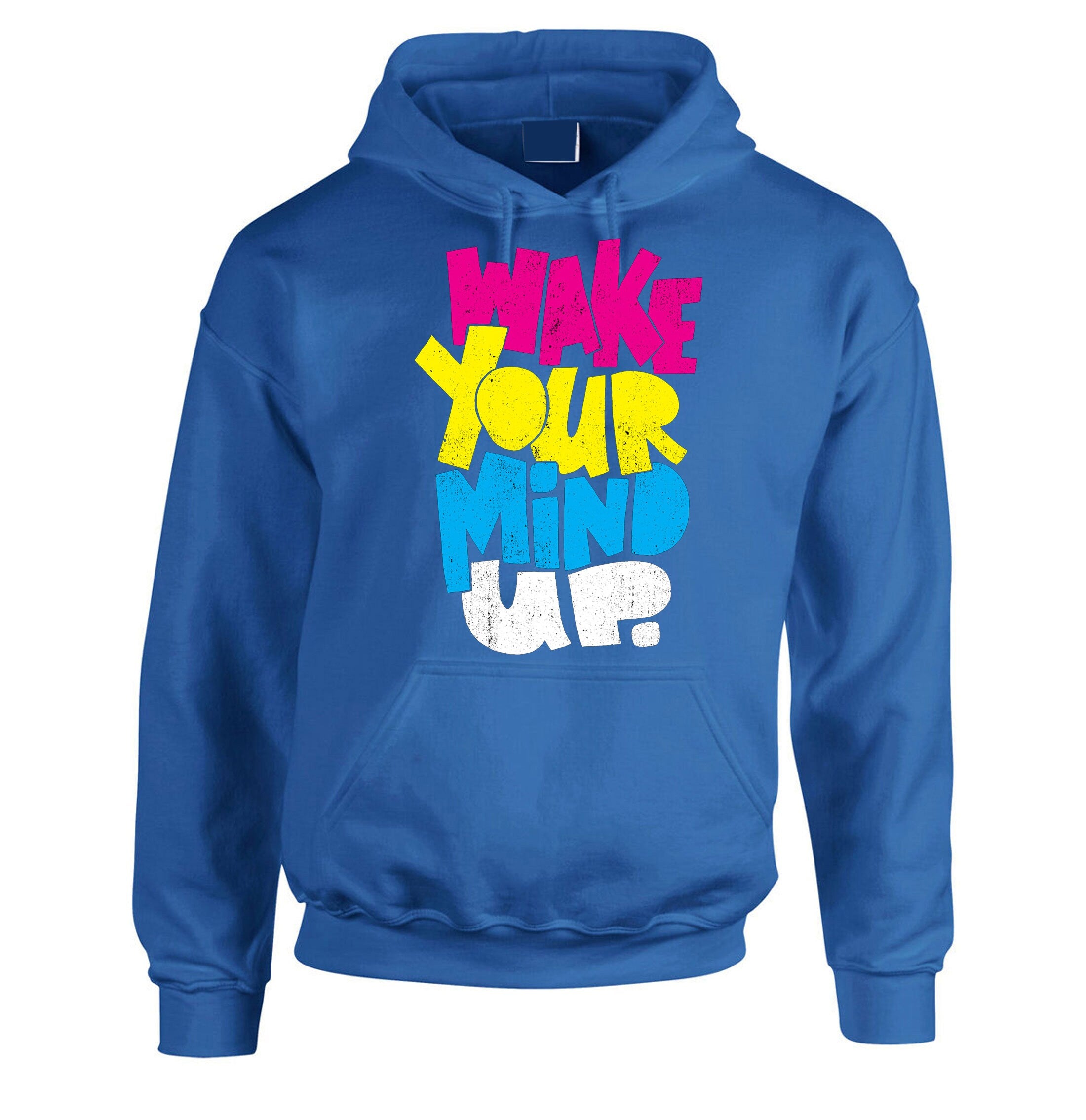 Wake your mind up Hoodie sensible Hoodie Hoody Hood Hooded mind games, use your mind, Unisex Hoodie Birthday Gift Xmas Gift Womens Mens