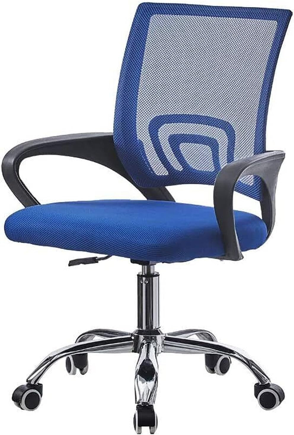 Office Chair Ergonomic Office Desk Chair Lumbar Support Height Adjustable Computer Chair 360° Swivel Comfy Executive for Home Office Chair Mesh Study Chair Space Saving Grey