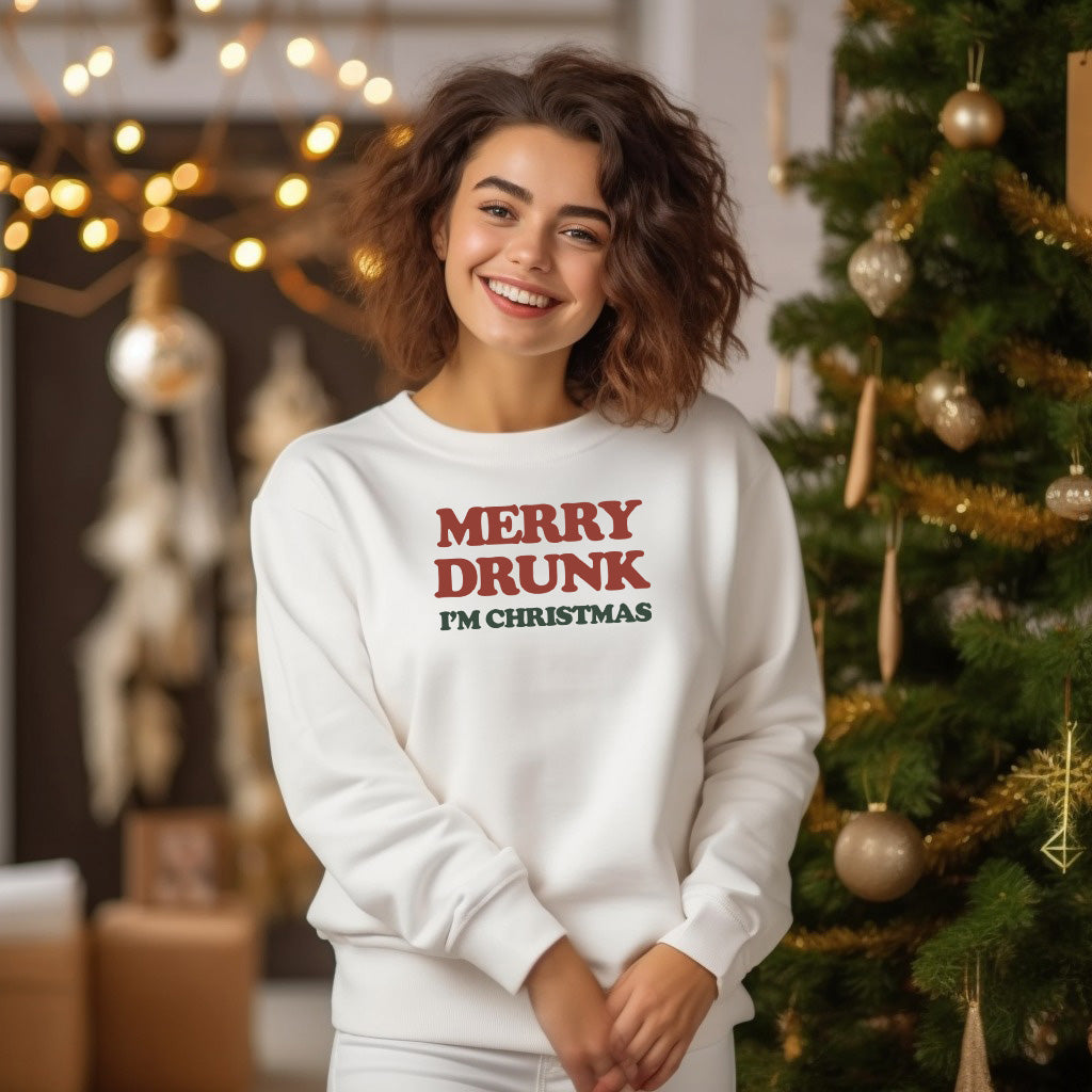 Merry Drunk I'm Christmas Sweatshirt