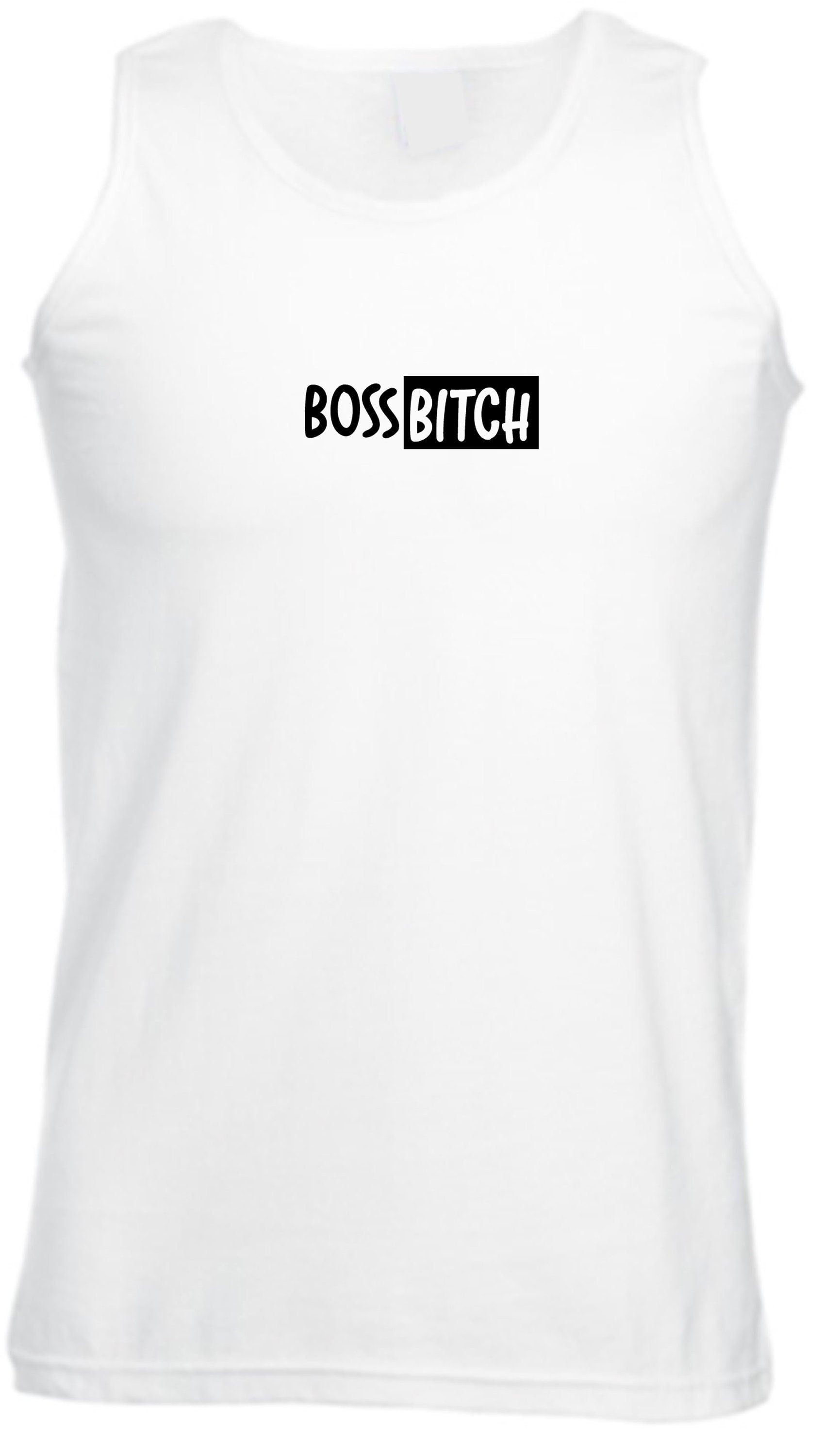 Boss bitch funny ladies womens birthday wife vest vests top tank gym workout yoga christmas xmas joke gf present for wifey rude sarcastic