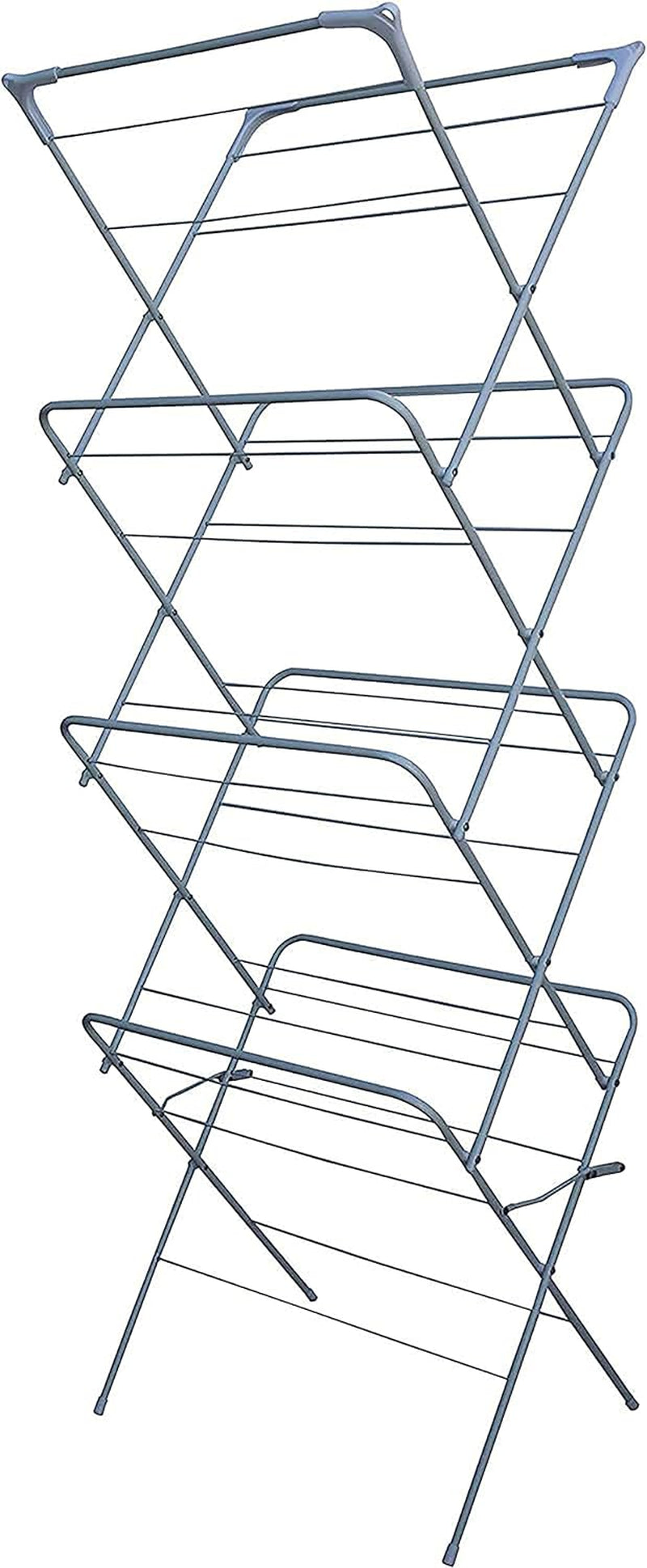 Indoor Clothes Airer - 4 Tier Folding Laundry Maiden Rack, Clothes Drying Rack, Dryer Rack, Clothes Horse - Perfect for Airing Clothes, Foldable, Compact and Sutiable For Outdoor