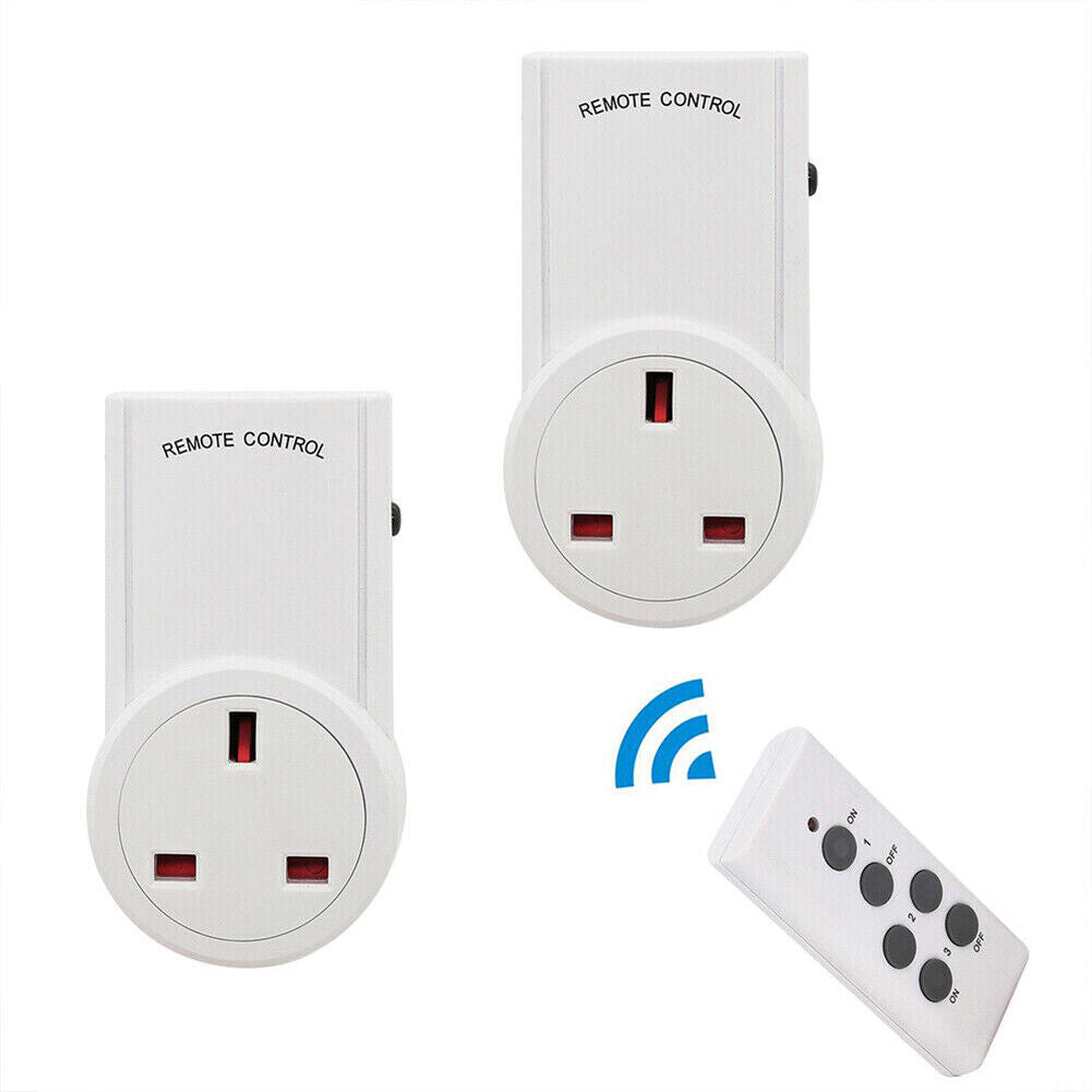 1-5 Remote Control Sockets Wireless Switch Home Mains Power Outlet Pack UK Plug