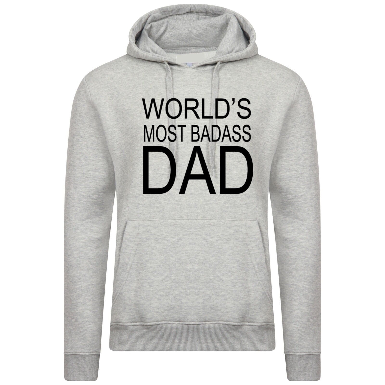 World's most badass dad hoodie hoody hood hooded gift idea for dad daddy father's day grandad birthday anniversary christmas xmas