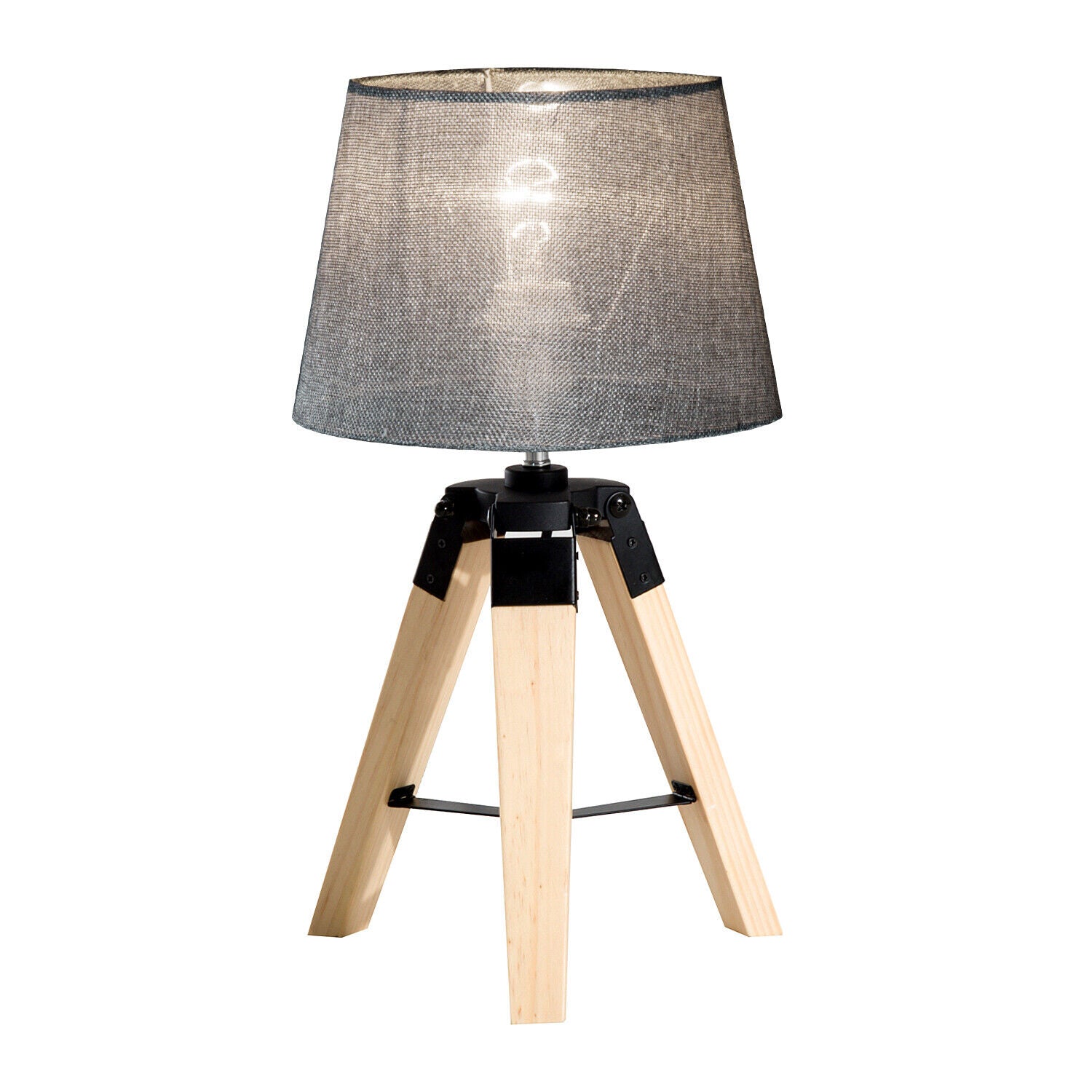 HOMCOM Tripod Table Lamp Living Room Night Lighting Bedside Desk D¨¦cor