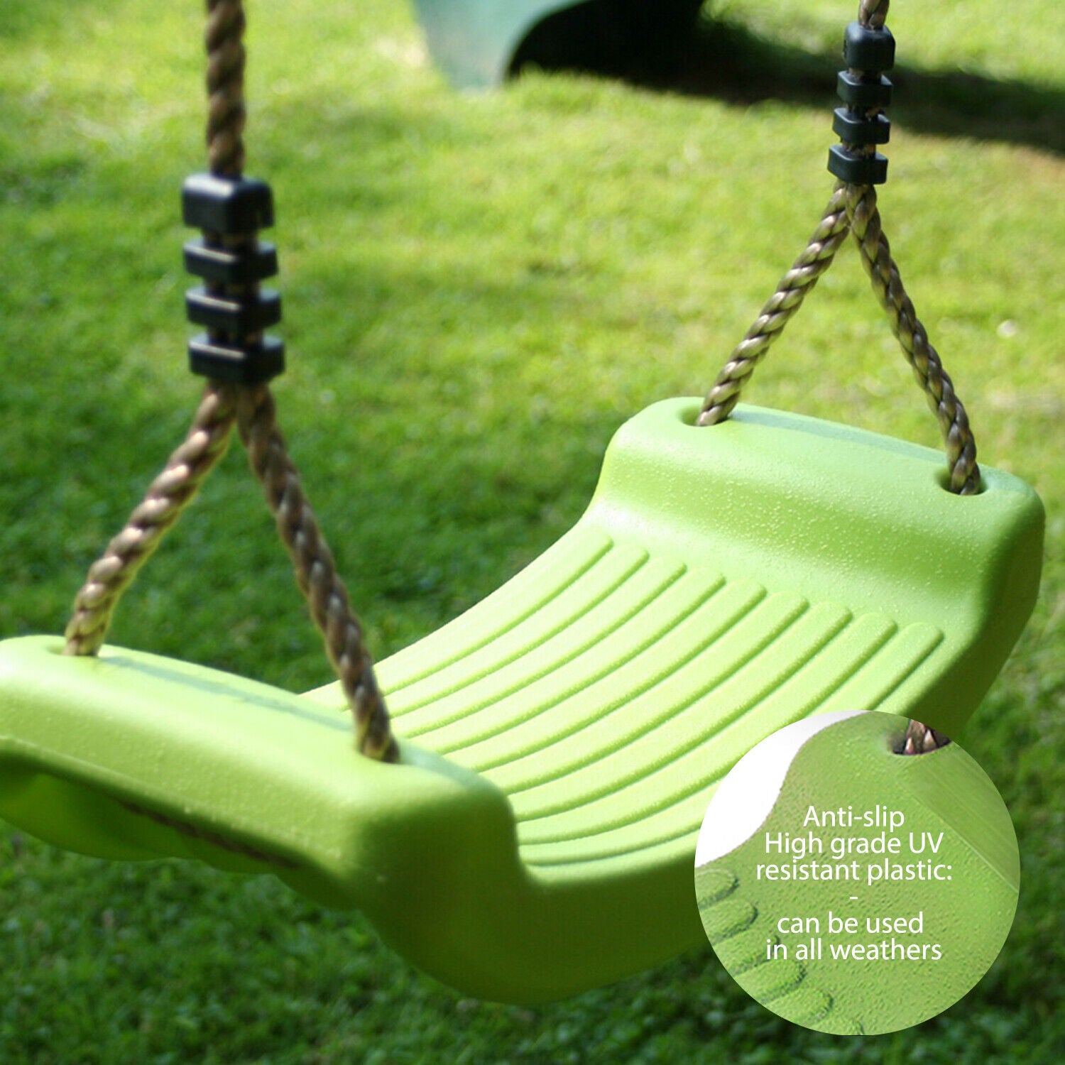 Children's Swing Seat Replacement Adjustable Weatherproof Ropes Climbing Frame