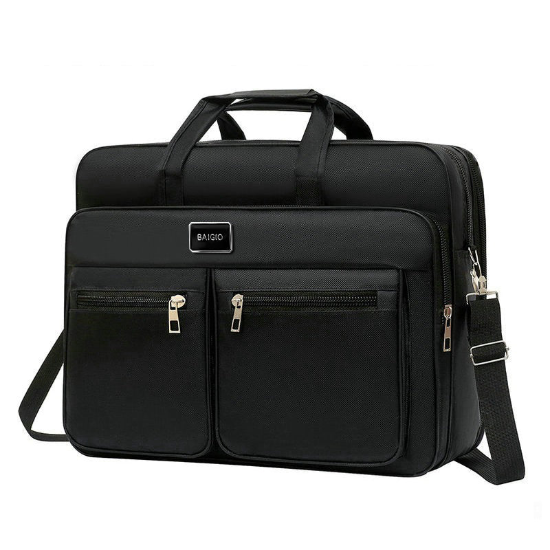 Men Shoulder Messenger Bag Waterproof Travel Business Work Laptop Bag Briefcase