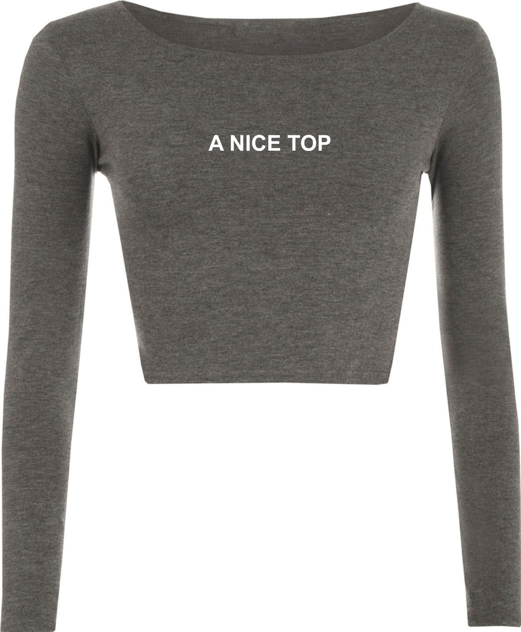 A nice top ladies womens crop tops croptop crop-top cute top treanding birthday gift xmas christmas partywear