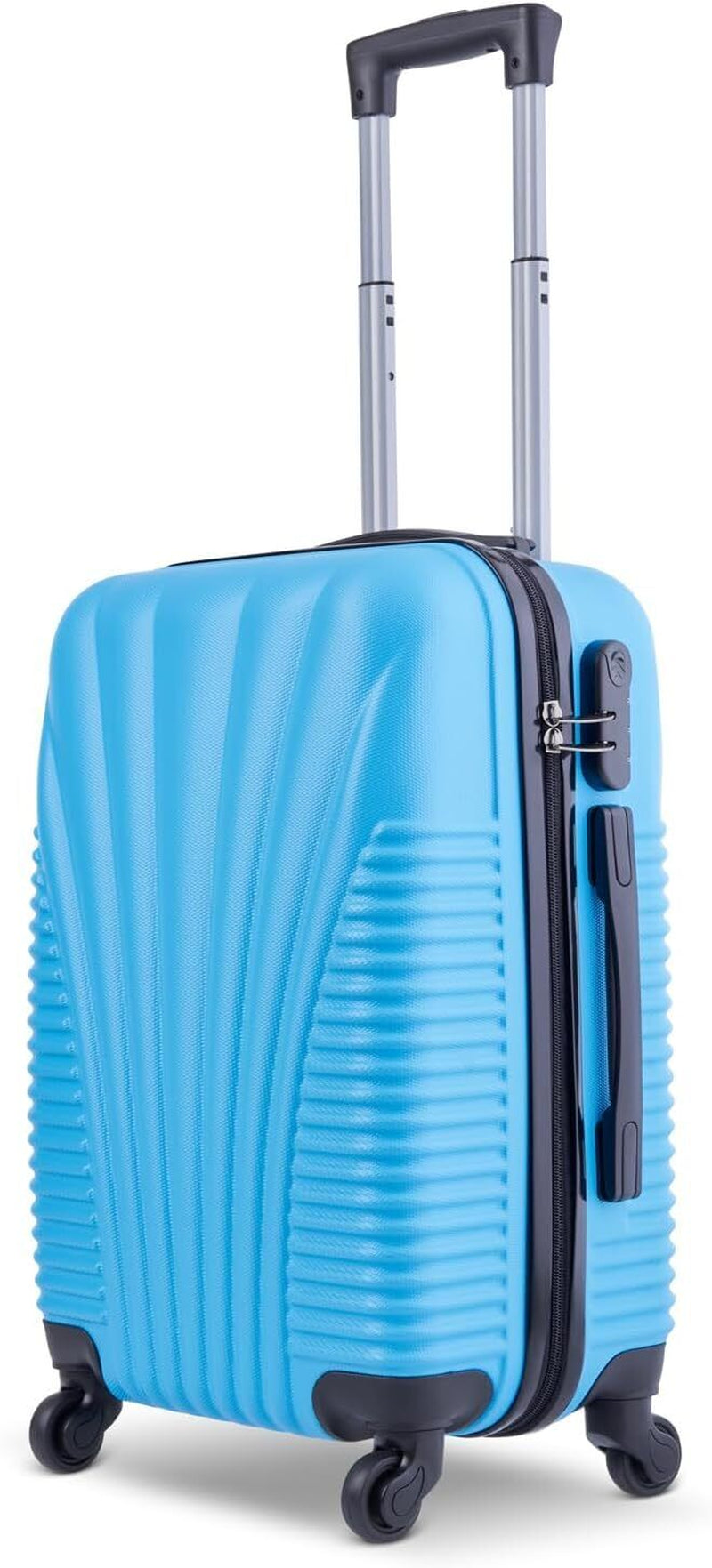 Hard Shell Cabin Travel 4 Wheels Luggage Suitcase ABS Lightweight Carry Trolley