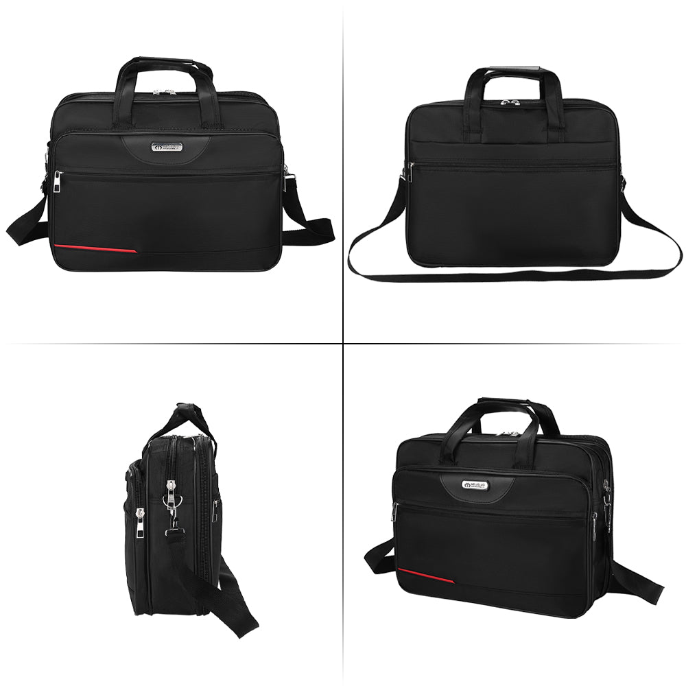 Men Briefcase Waterproof Padded Laptop Work Case Business Travel Shoulder Bag