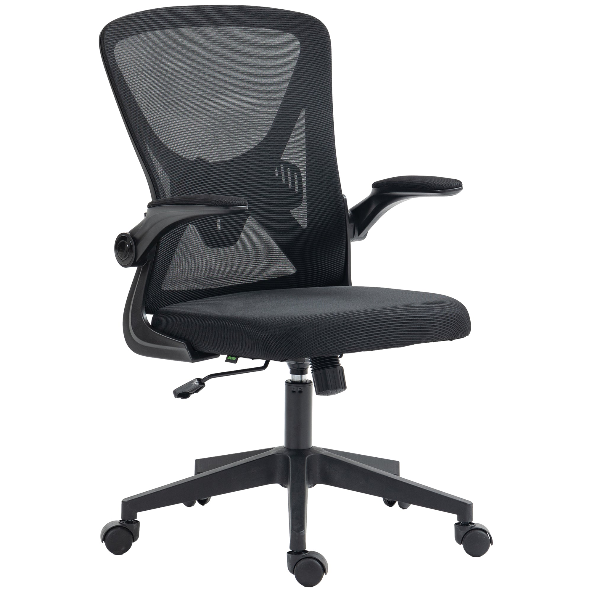  Chair with Flip-up Armrests Lumbar Back Support