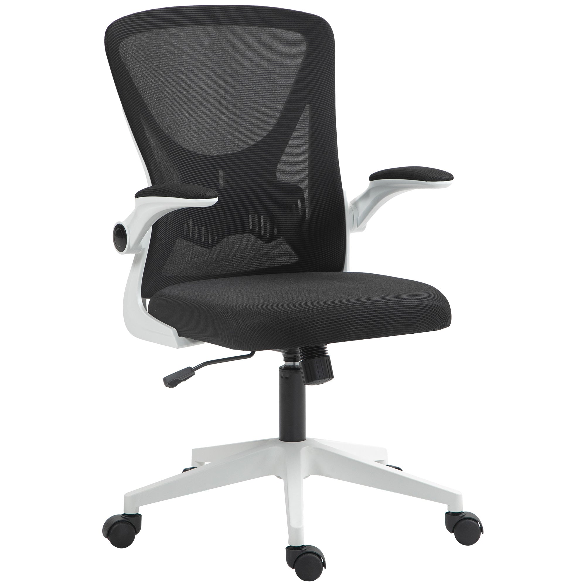  Chair with Flip-up Armrests Lumbar Back Support