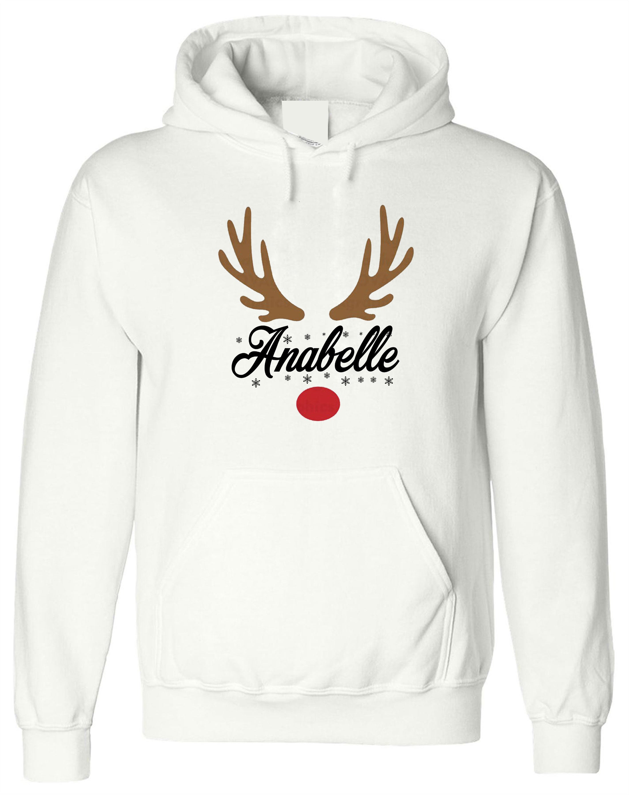 Personalized Reindeer Christmas Hood christmas married custom couple christmas Hoodies, couple matching shirts