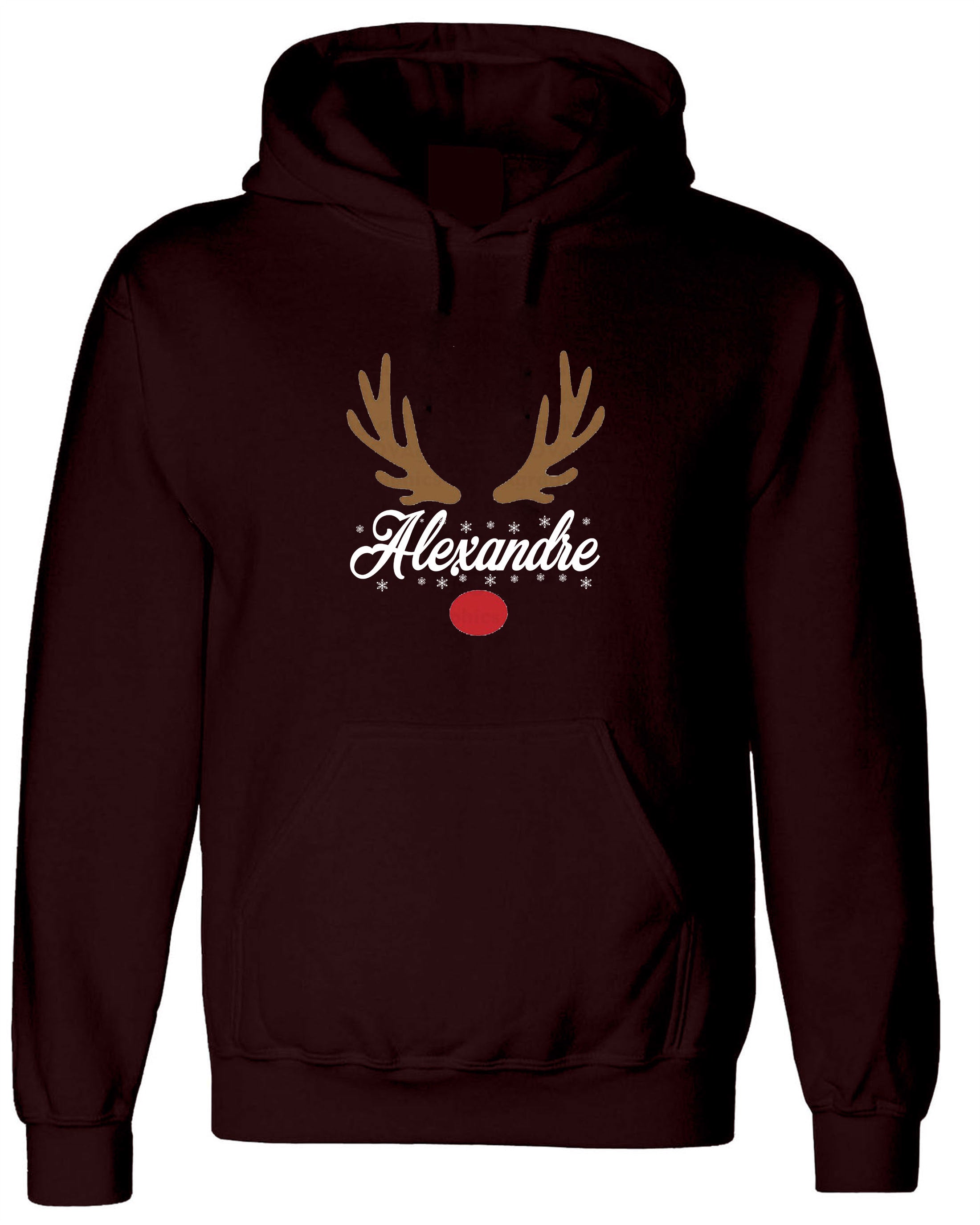 Personalized Reindeer Christmas Hood christmas married custom couple christmas Hoodies, couple matching shirts