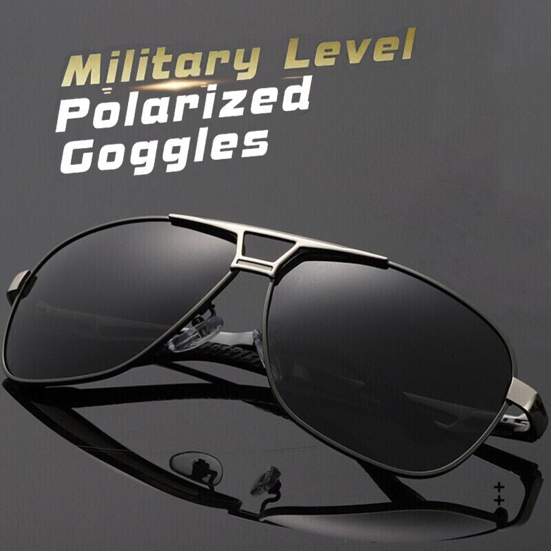 Polarized Sunglasses Aviators Pilot Polarised Sun Glasses Black Pilot Mens Uv400