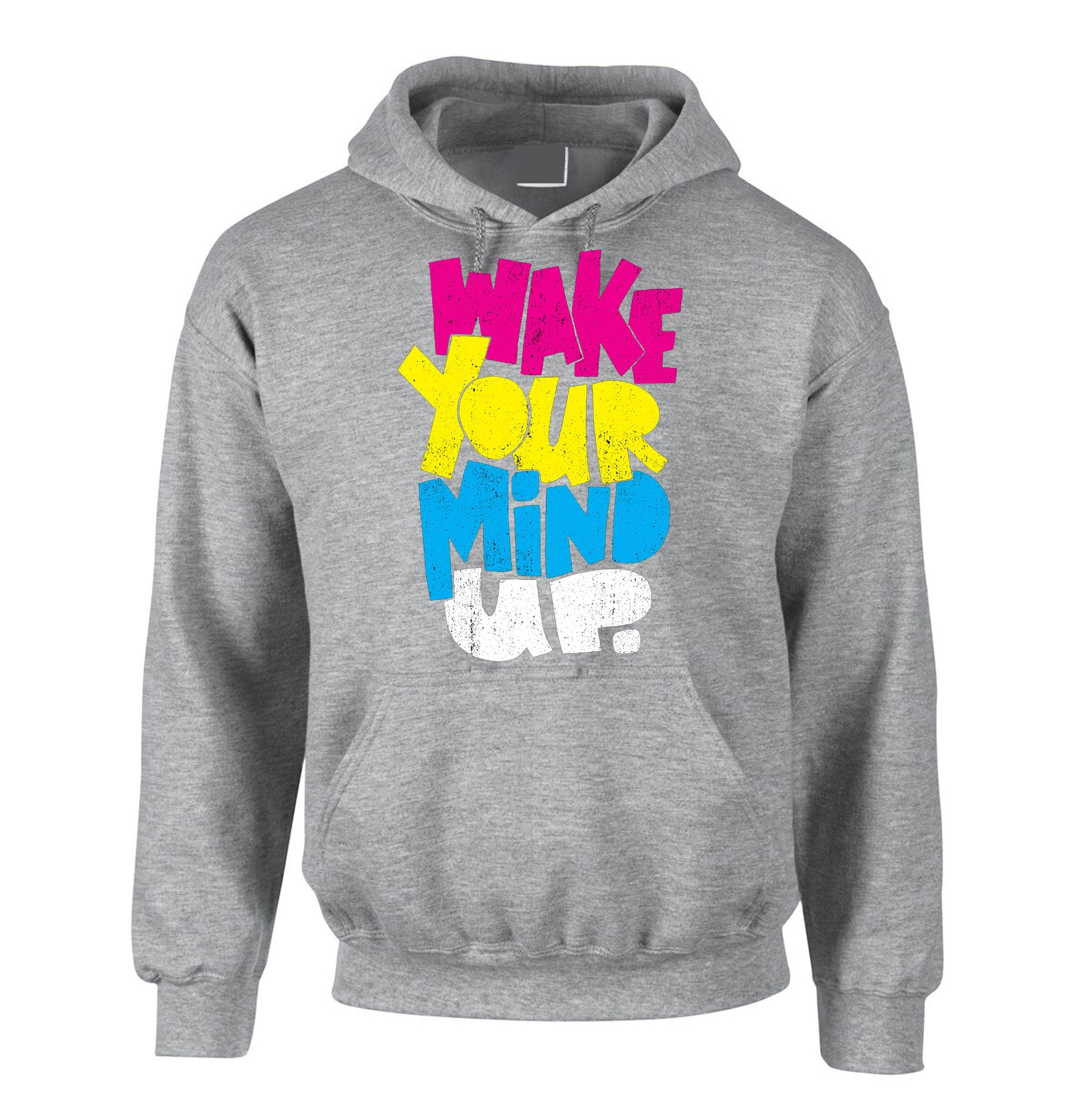 Wake your mind up Hoodie sensible Hoodie Hoody Hood Hooded mind games, use your mind, Unisex Hoodie Birthday Gift Xmas Gift Womens Mens