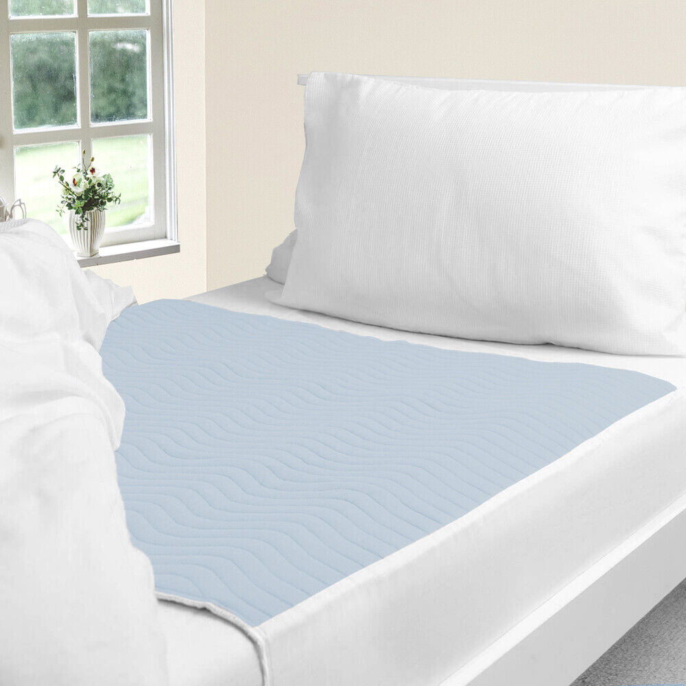 ComfortCare Eco Blue, Washable, Incontinence Pad/Waterproof Mattress Protector