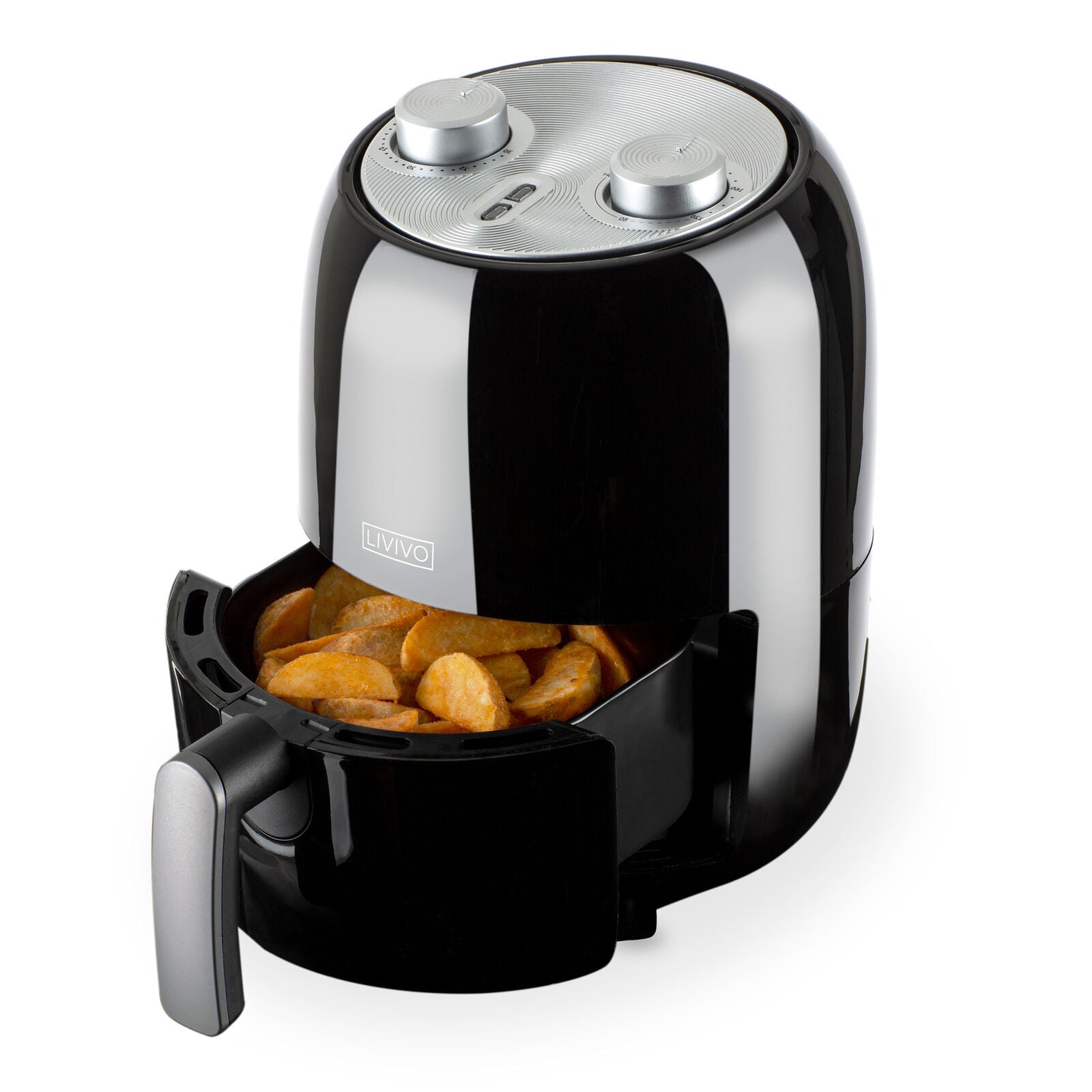  2L Air Fryer Black Rapid Healthy Cooker Oven Low Fat Free Food Frying New