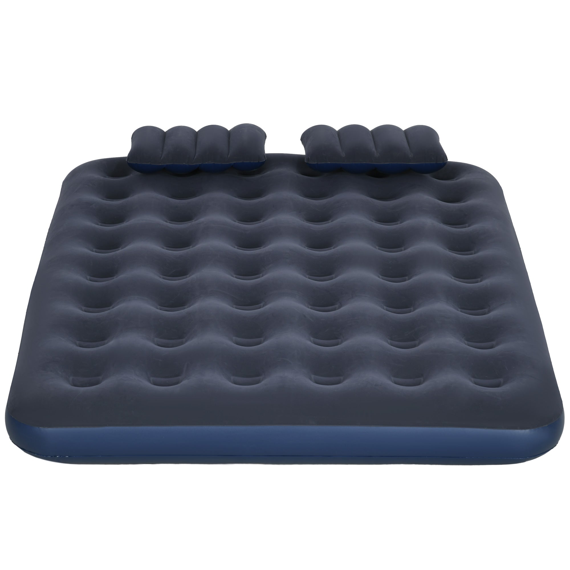 Air Bed with 2 Pillows, Inflatable Mattress, Blue