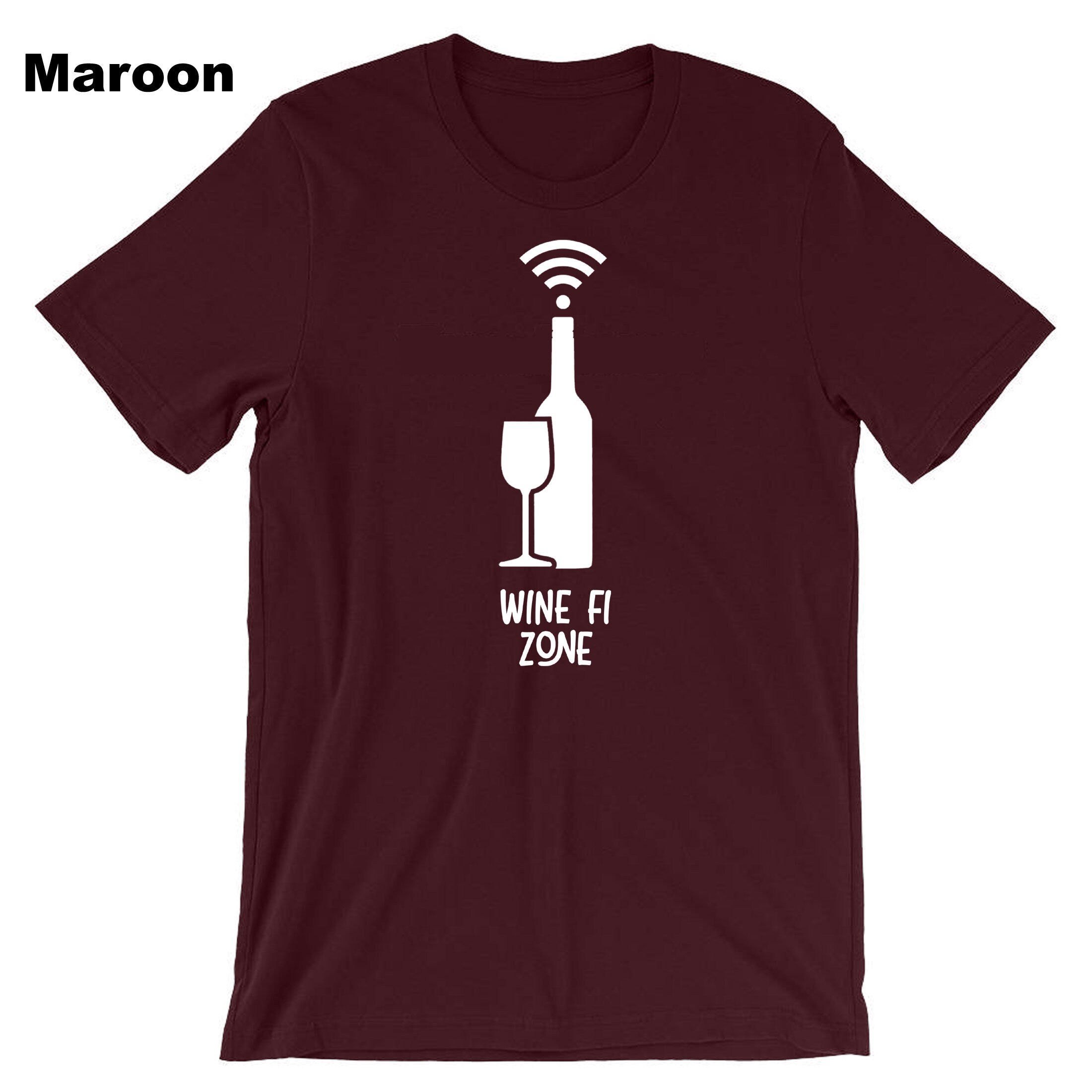 Wine Fi Zone Funny Mens Drunk T-shirt Tshirt T shirt Tee Shirt Unisex gift for Winw Lovers Birthday Xmas Present Womens Ladies Top Joke