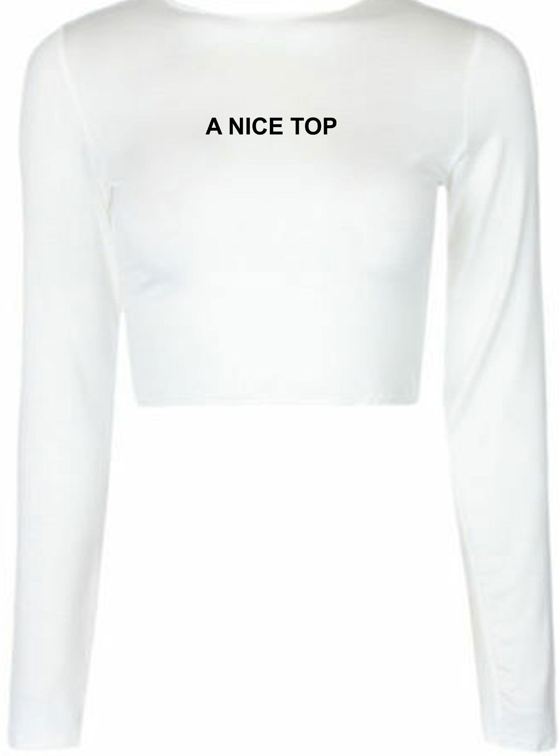 A nice top ladies womens crop tops croptop crop-top cute top treanding birthday gift xmas christmas partywear