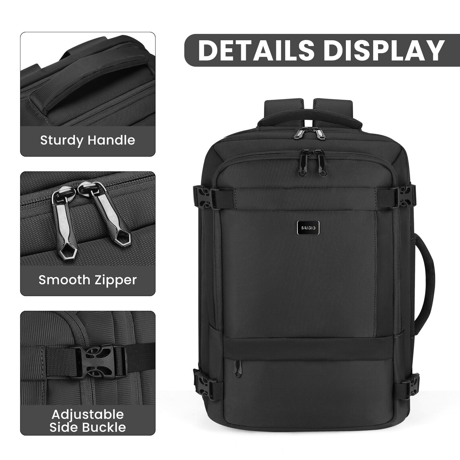 Men Women Laptop Briefcase Waterproof Large Travel Rucksack School Bag