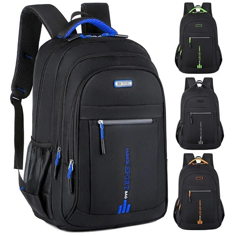 40L Backpack Oxford Waterproof Large Travel Rucksack School Shoulder Bag