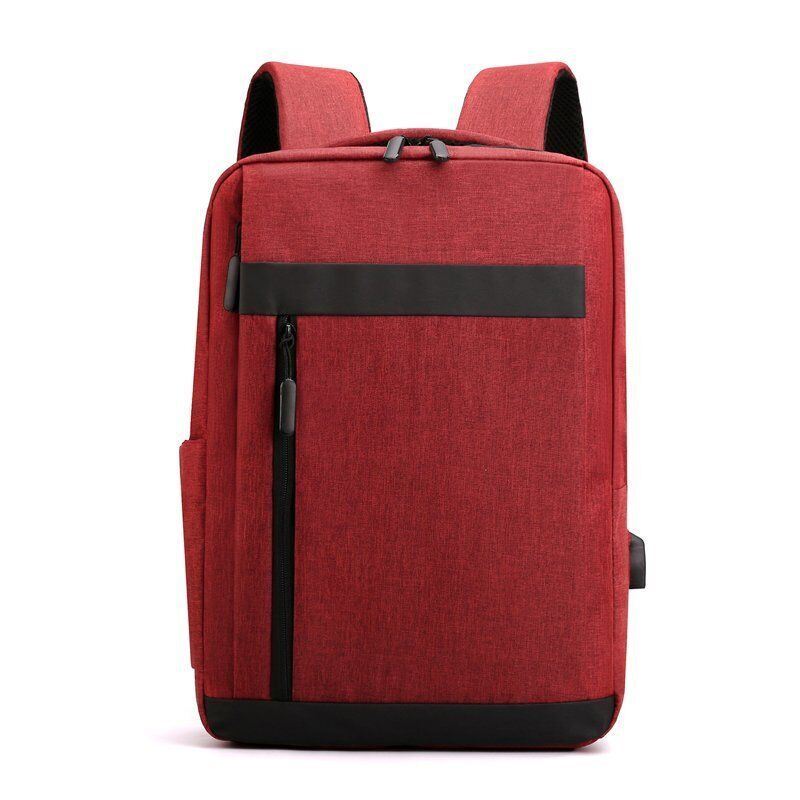 15.6 inch Mens Women Laptop Backpack Waterproof USB Rucksack School Shoulder Bag