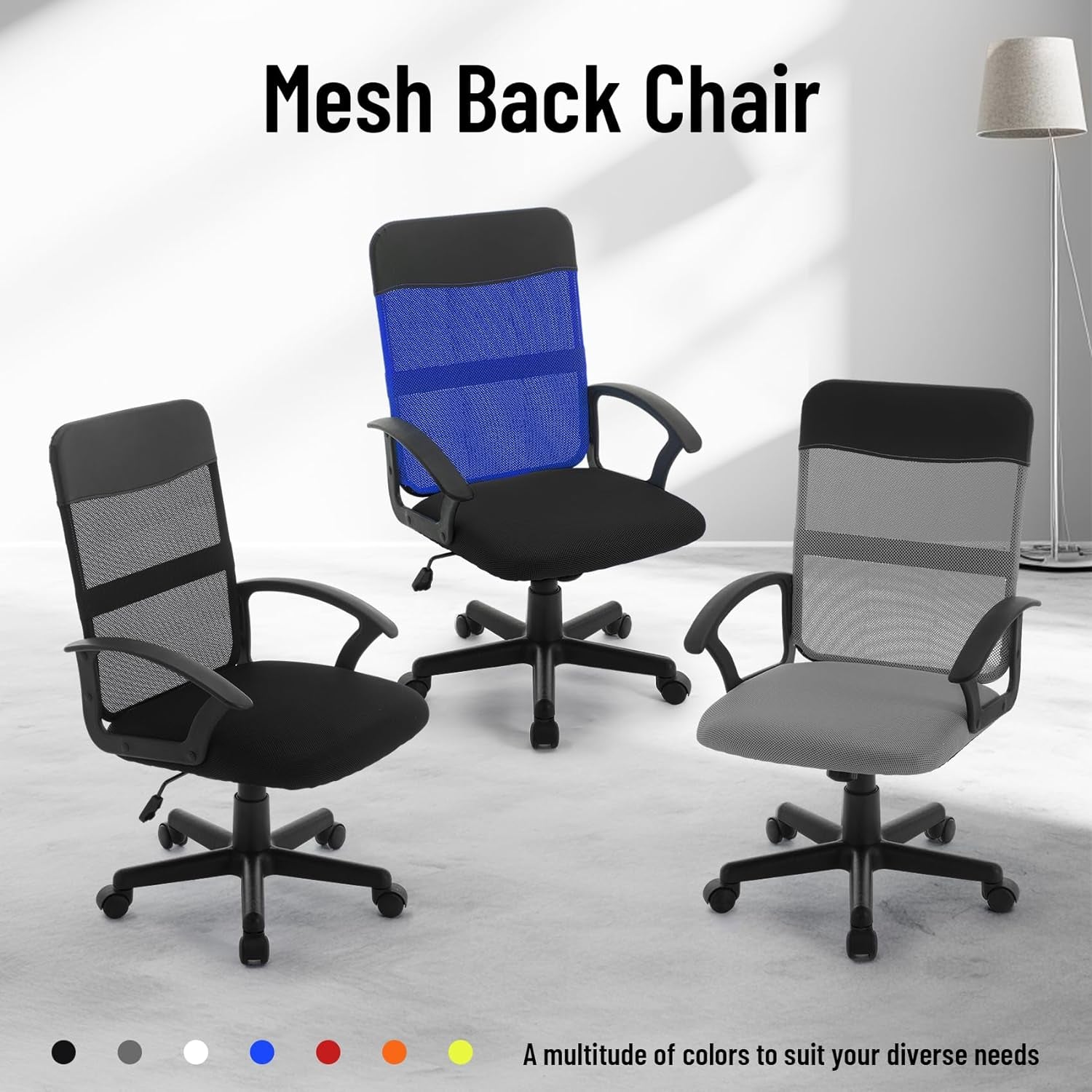 Office Chair Desk Chair Mesh Office Chair Height Adjustable Study Swivel Chair