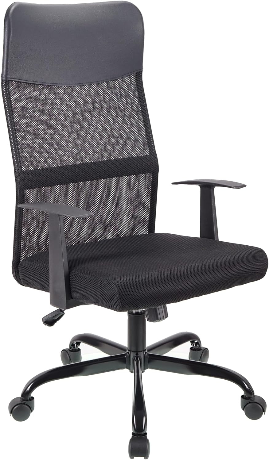 .High Back Adjustable Office Chair Ergonomic Mesh Swivel Chair Office Chair Desk Chair Headrest and Lumbar Support Height Adjustable 360°Swivel Rocking Function Mesh Back Seat for Home Office