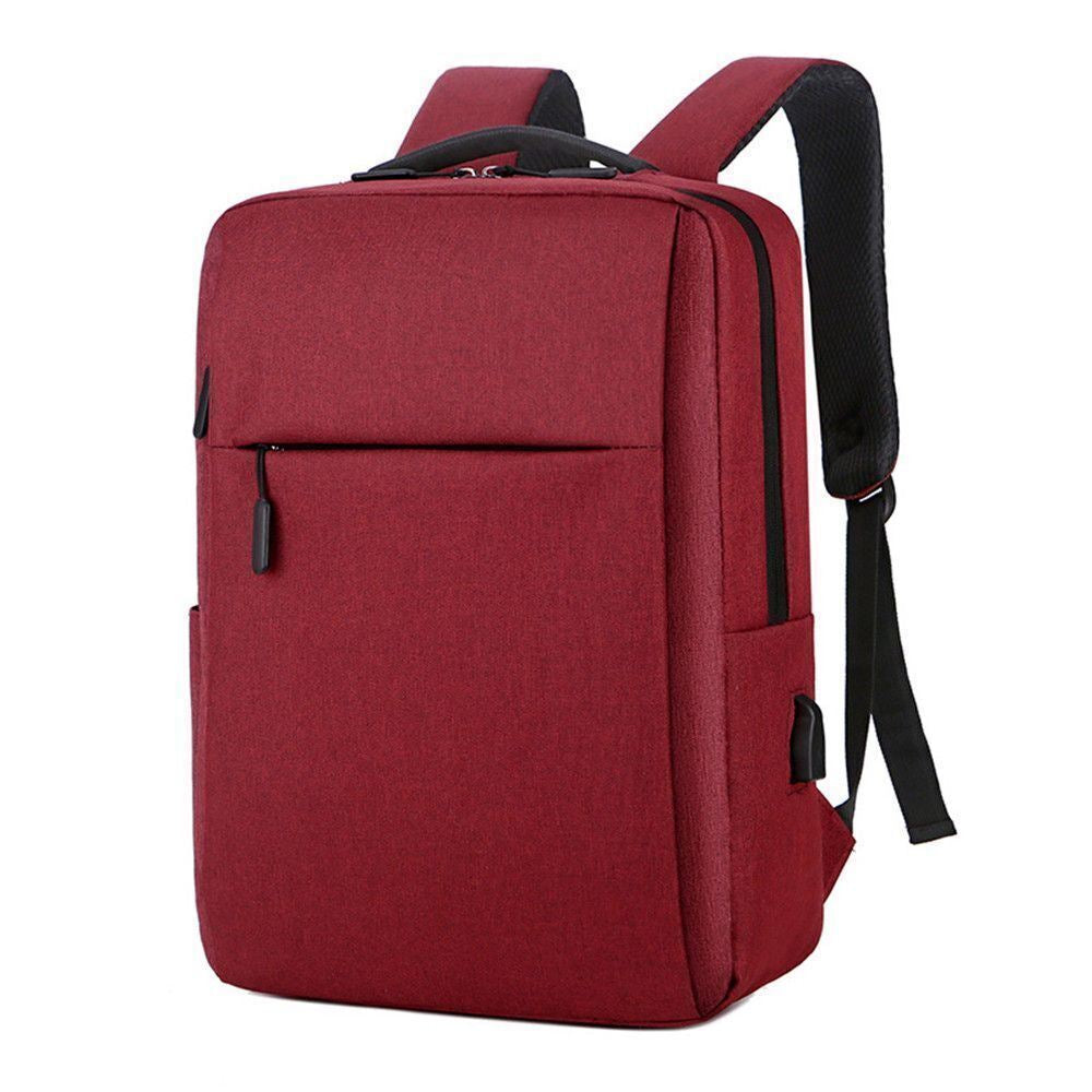 Mens Women Laptop Backpack Waterproof USB Rucksack Travel School Shoulder Bag